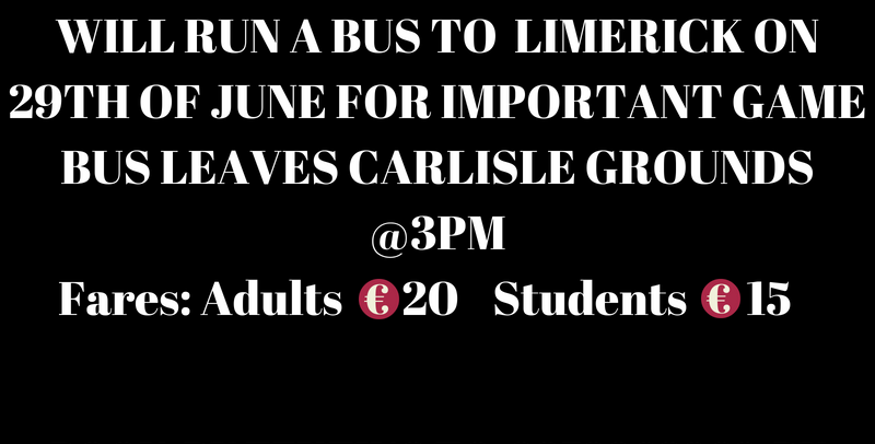 Supporters bus to Limerick
